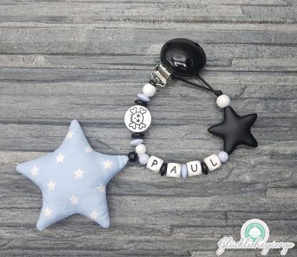 Personalisierte Schnullerkette mit Namen / Namenskette Baby